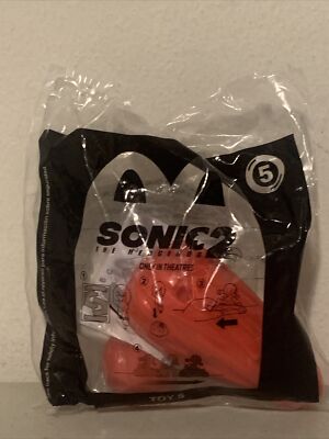 Sonic the Hedgehog 2 McDonalds Happy Meal KNUCKLES Toy #5 BRAND NEW IN PACKAGE 