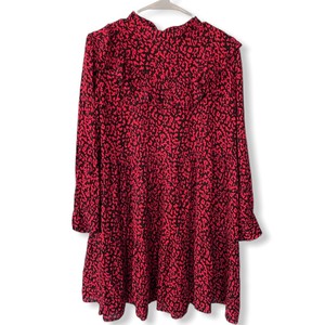 zara red leopard dress