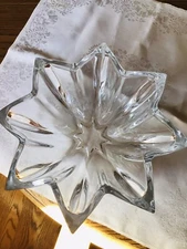 Cristal D’Arques Gigones 24% GBO Star Bowl, Paris #57112, Handblown