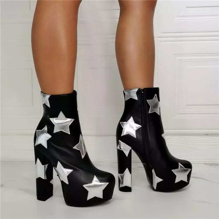 Vetements leather platform ankle boots 2025
