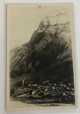 Vintage Postcard Field and Mount Stephen British Columbia Canada