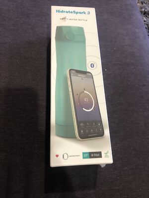 Hidrate Spark Smart Water Bottle Tracks Intake BPA Free 20 oz Volt Fitbit 