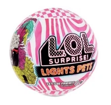 LOL Surprise Lights Pets With Real Hair 9 Surprises Black Light Surprise