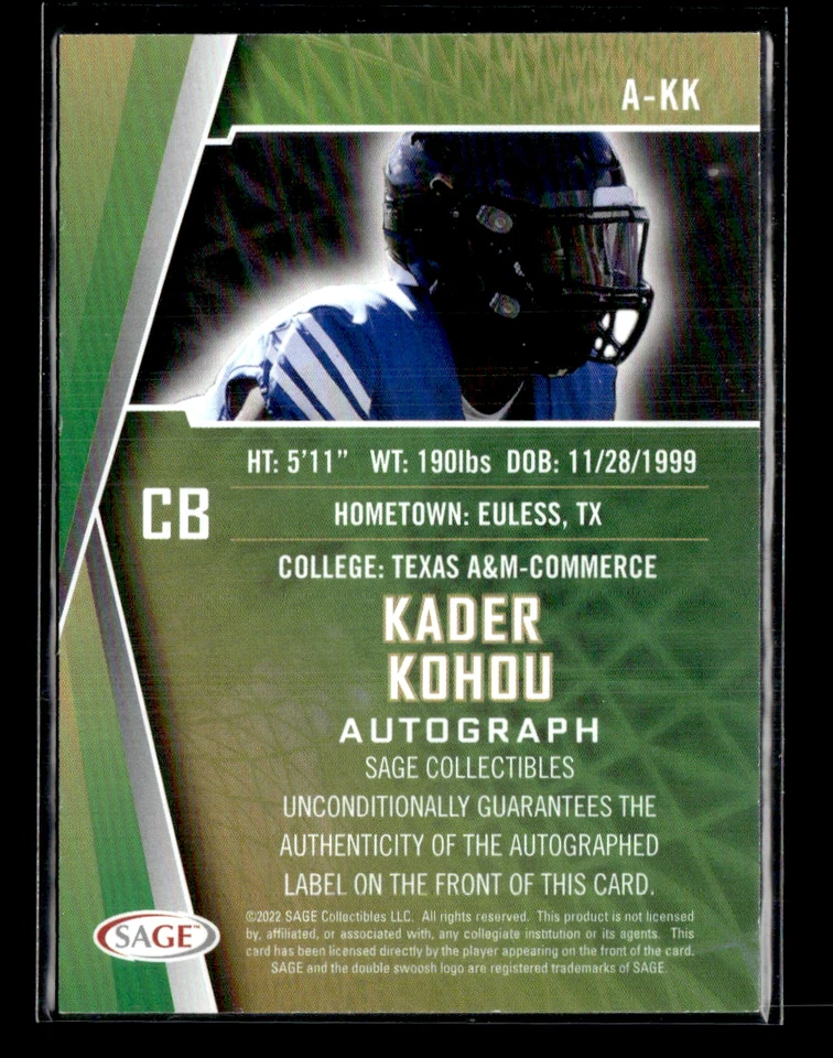 Kader Kohou 2022 Sage Auto - Image 2 of 2