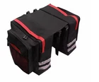 Bike Bag Rear Luggage Rack Double Bag for Storage Rear Seat Red