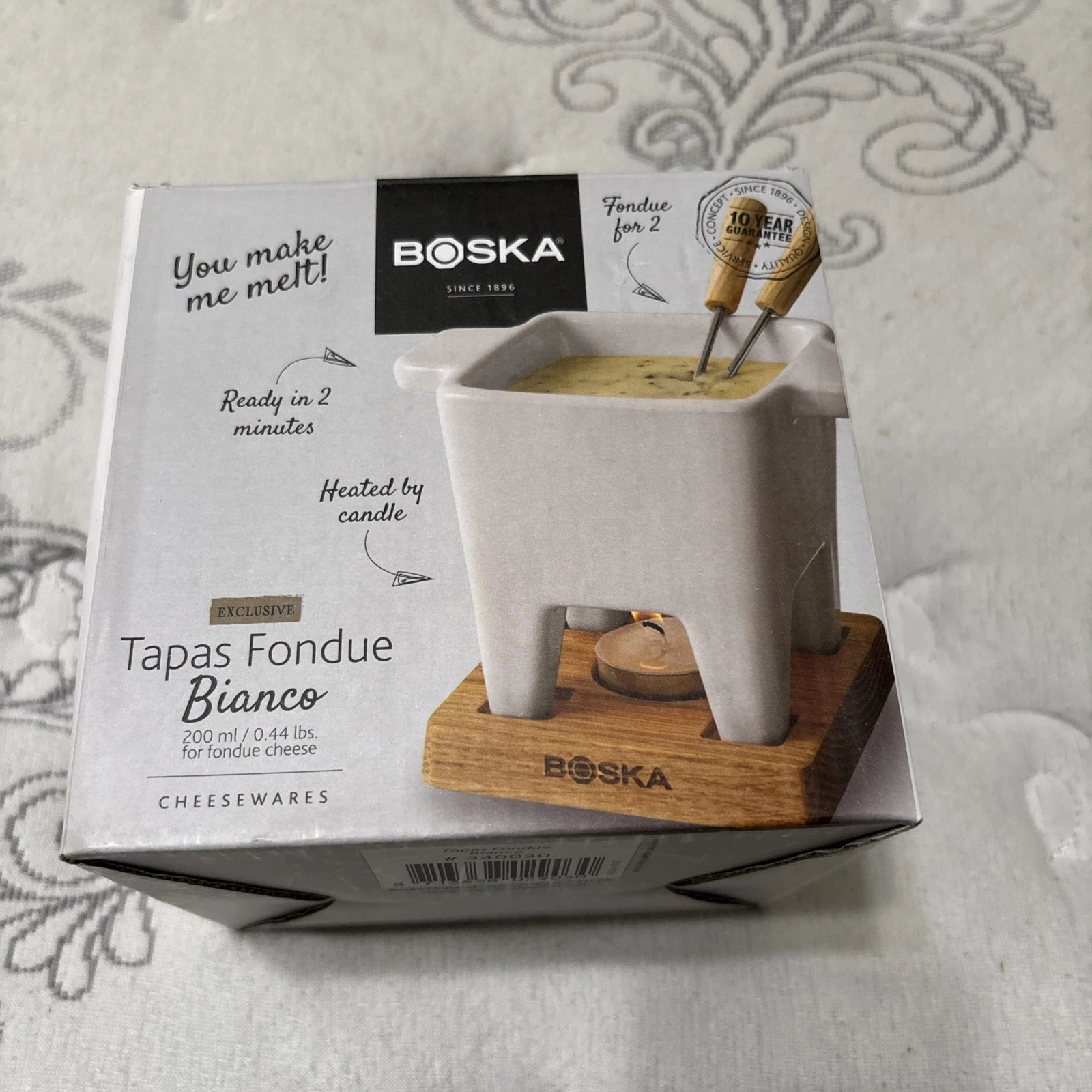 Boska Holland Tapas Fondue Cheese Set Black Summer Party Housewarming Gift