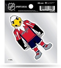 Washington Capitals Mascot Logo Premium 4x4 Decal with Clear Backing Flat...