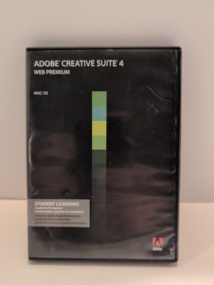 Adobe Creative Suite 4 WebPremium Mac OS Dreamweaver Student Licensing 
