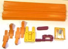 VTG 1969 Hot Wheels Dual-Lane Racing Set - Launcher, Finish Line, Clamp, 2 Loops