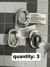 NOS 3-pack lot Campbell 1/4" x 1-1/4" Chain Steel Repair Link T5950324 400LB