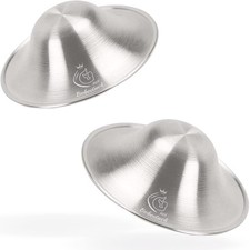 Boboduck Silver Nursing Cups Nipple Covers Breastfeeding Protect Soothe