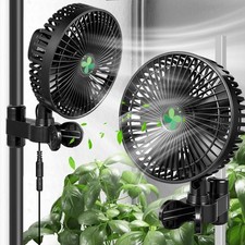 7''Clip Ventilator EC Motors oszilierend für Growbox Grow Grower Zelt Lüfter Fan