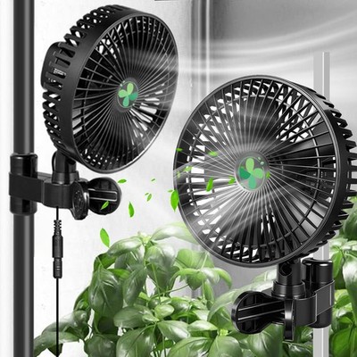 7''Clip Ventilator EC Motors oszilierend für Growbox Grow Grower Zelt Lüfter Fan