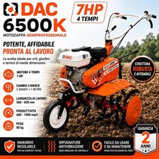 Motozappa a benzina a scoppio 7cavalli 4 Tempi 3 Marce Fresa 830mm Orto Giardino
