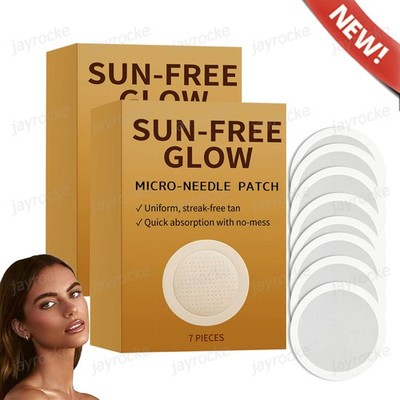 Sun-Free Glow Micro-Needle Patch for Natural Streak-Free Bronze Tan~20%OFF
