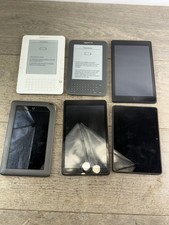 Amazon Kindle Fire Tablet Lot Of 6 Black E-Readers Untested For Parts Bundle