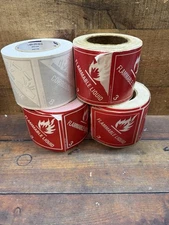 Lot Hazard Shipping Labels Flammable Liquid 3 & Corrosive 8 Labelmaster Uline