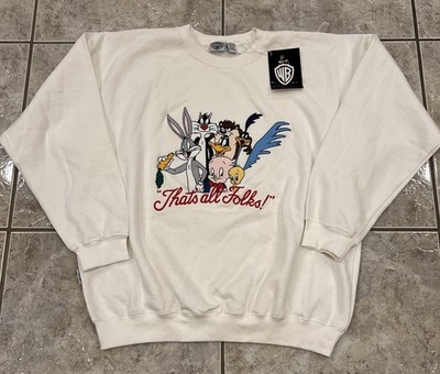NOS NWT VTG 90s Mens XL Warner Bros Acme Looney Tunes Embroidered