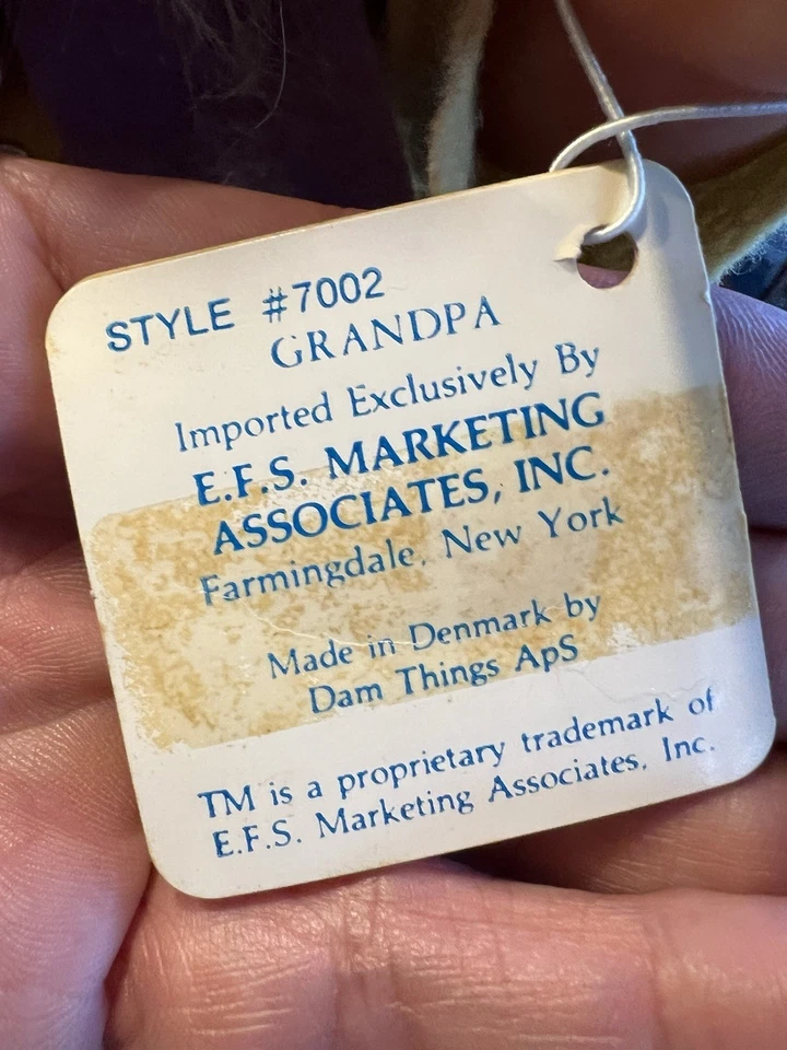 Винтажные большие 13-дюймовые норфинские бабушки и дедушки тролли Thomas Dam ОЧАРОВАТЕЛЬНЫЕ с бирками - Изображение 4 из 4