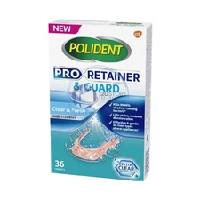 Polident Retainer & Guard Cleaner Tablets Clear Aligner & Mouthguard Cleanser