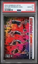 2023 Panini Donruss Optic Phazes 9 Victor Wembanyama  Rookie RC PSA 10 GEM MINT 