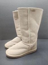 Emu Ridge Women's Merino Wool And Suede Upper Beige Boots Size 7