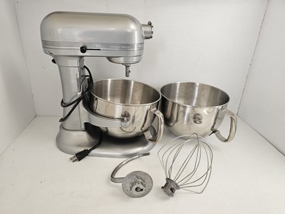 KitchenAid Custom Edition 6Qt Bowl Lift Stand Mixer 2 Bowls Whisk Dough Hook