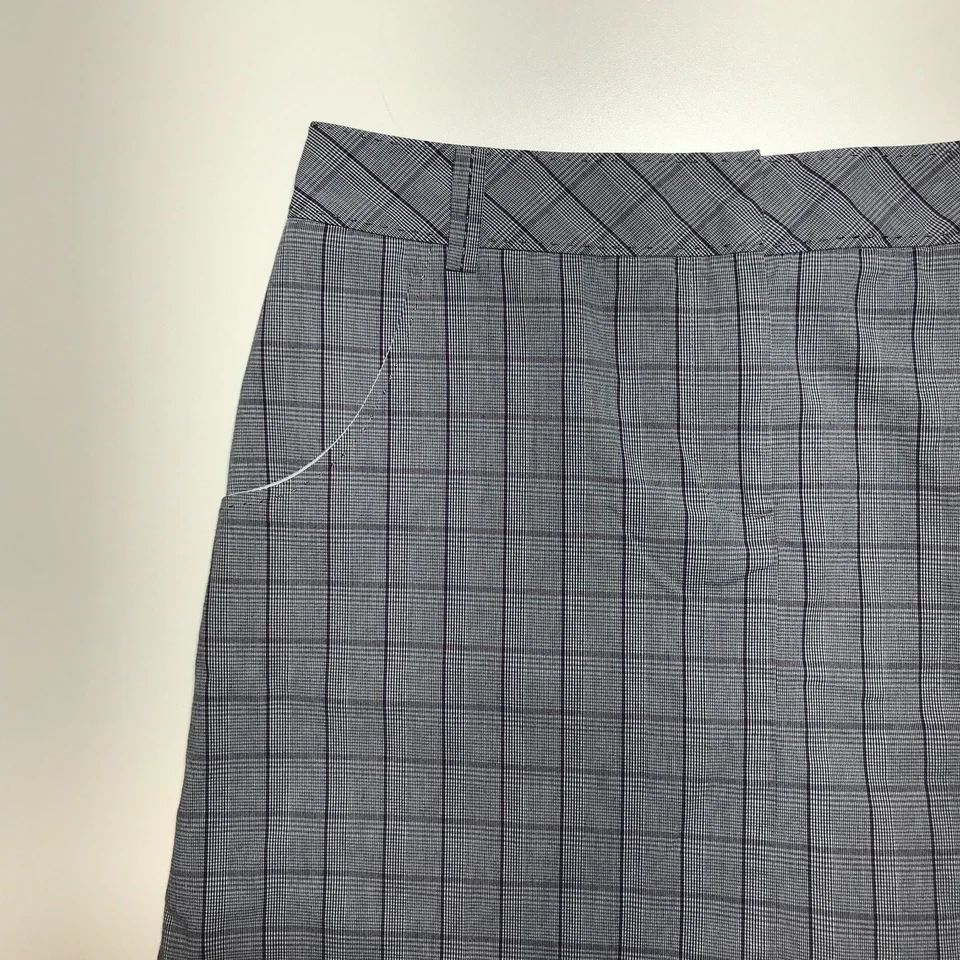 Cutter & Buck Mini Skort Womens 8 Grey Glen Plaid Stretch Sporty Casual Pockets - Image 3 of 4