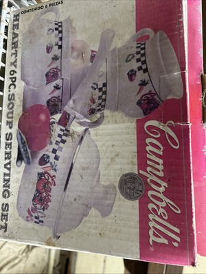 Gibson Housewares Campbell s Hearty 6 Pc Soup Serving Set In The Original Box