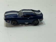 Aurora AFX Magna Traction Slot Car JL Repro Body JAVELIN AMX TRANS AM Blue RUNS