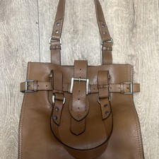Mulberry Brown Leather Shoulder Bag Vtg Elgin Timeless Wardrobe Classic 90s