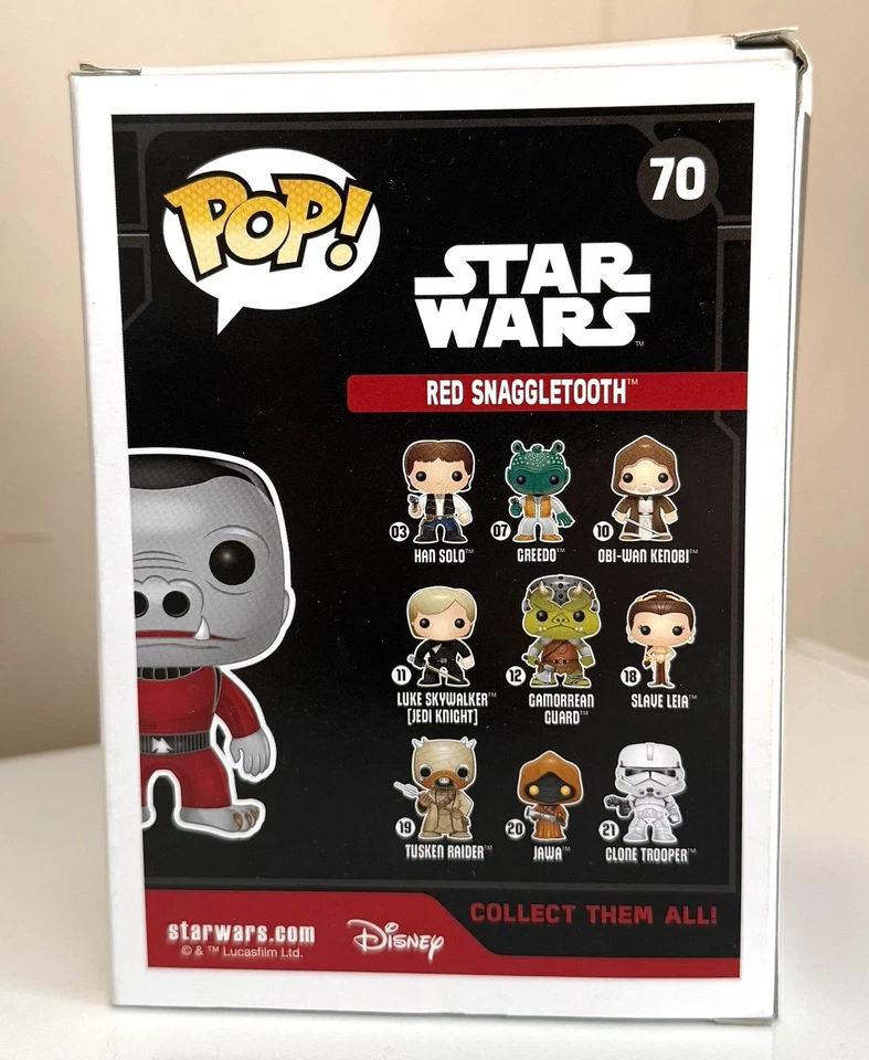 Funko Pop! FIGURA DE VINILO STAR WARS RED SNAGGLETOOTH #70 SMUGGLER'S BOUNTY EXCL. Foto 4 de 4