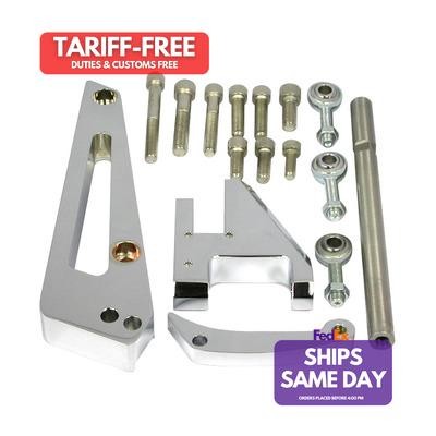 Racing Power R6411, Kit Chrome Aluminum Chrome Alum Bbc Alterna Tor Bracket Swp 