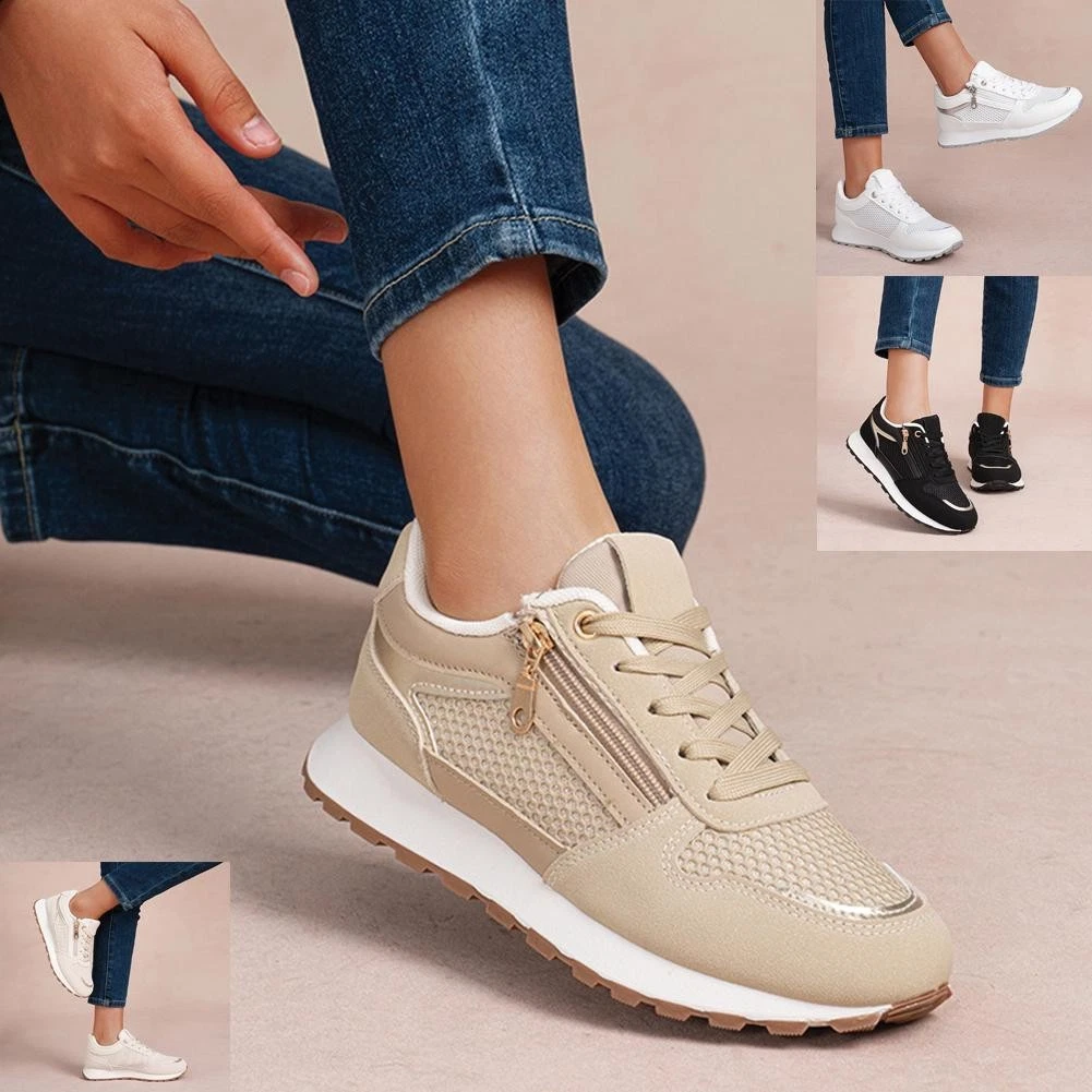 Ladies Lace Up Comfy Trainers Casual Classic Pumps Runner Women Sizes