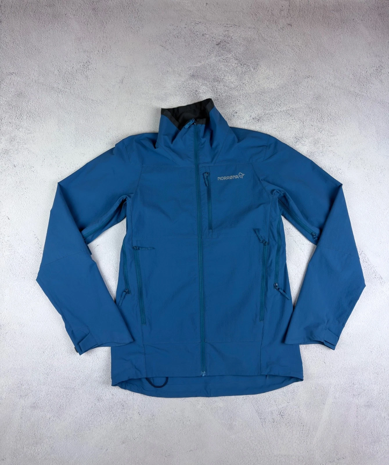 Norrona Falketind Flex1 Jacket Junior Size 152 Blue Kids Outdoor Hiking Coat