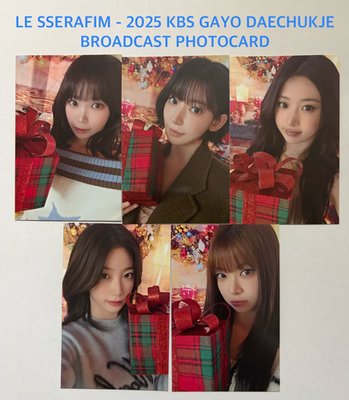 LE SSERAFIM] KBS GAYO DAECHUKJE 2025 Broadcast Photocard | eBay