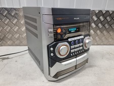 Philips FW-C355/22 Hi-Fi System 3-CD Changer Twin Cassette Fully Working 