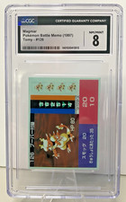 1997 Tomy Pokemon Battle Memo Magmar #126 CGC 8 - POP 1, Only 1 Higher