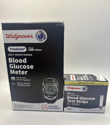 Blood Glucose Meter  And 100 Pack Test Strips
