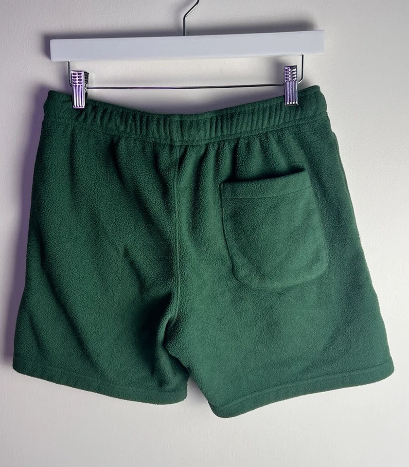 Pantalones Cortos Playboy by Pacsun Para Hombre Pequeños Vellón Verde Ropa Activa Logo Conejito Foto 2 de 4