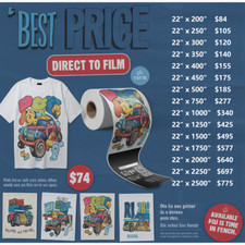 Custom Heat Transfers DTF Personalized Iron On DTF Transfer Fabric Press22X250
