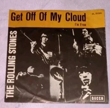 THE ROLLING STONES Get Off Of My  Cloud  45 RECORD + PS PIC SLEEVE DECCA LONDON 