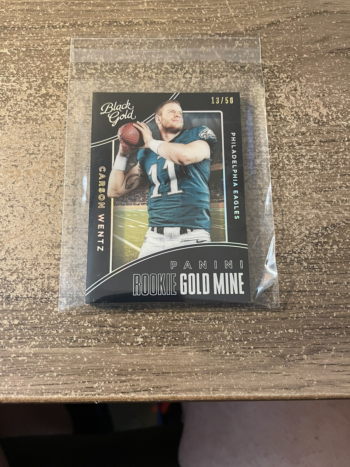 Carson Wentz Panini Black Gold Rookie Gold Mine #RG2 Base