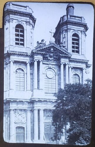 Langres Cathedral, France, Vintage Magic Lantern Glass Slide