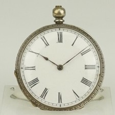 Rare SILVER Pocket Watch Collectible time piece jewelry no gold jewellery RAR