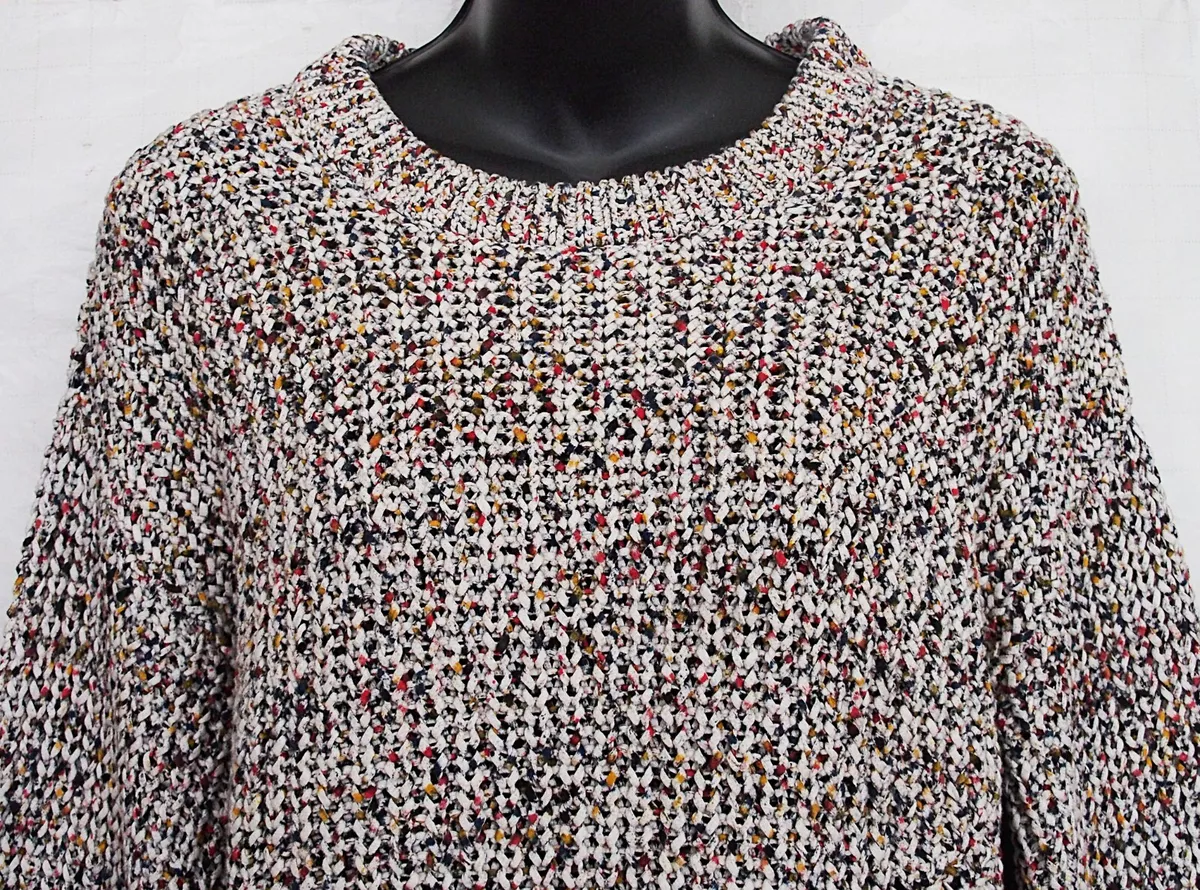 Veronica Beard Ryce Cotton Crewneck Pullover Sweater Size M eBay