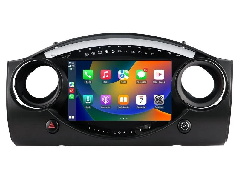 MINI COOPER R50 R52 R53 2000-2007 9" NAVI BT DAB+ CARPLAY ANDROID 14.0 HV3680A - Image 3 of 4