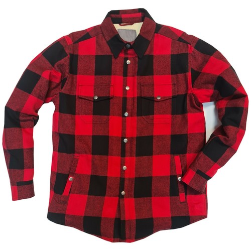 Ex Brand Mens Padded Sherpa Fleece Lined Shirt Lumberjack Jacket Flannel Work - Picture 2 of 14
