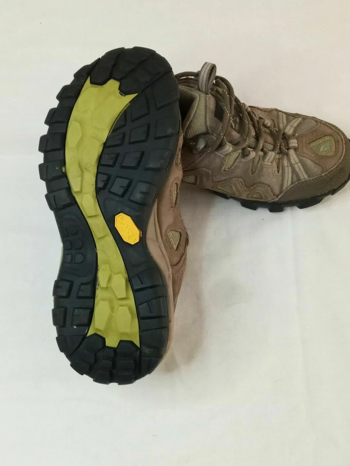 NORTH FACE 全新 绿色 棕色 GoreTex Vibram 低帮 女式 登山靴 尺码 7.5 M — 第 2/4 张图片