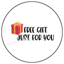 FREE GIFT JUST FOR YOU SMALL BUSINESS ENVELOPE SEALS LABELS STICKERS
